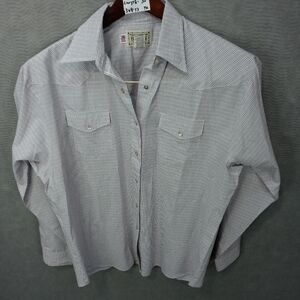 Baron wmen's western long sleeve pearl snap button